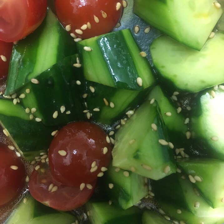 トマトときゅうりサラダ